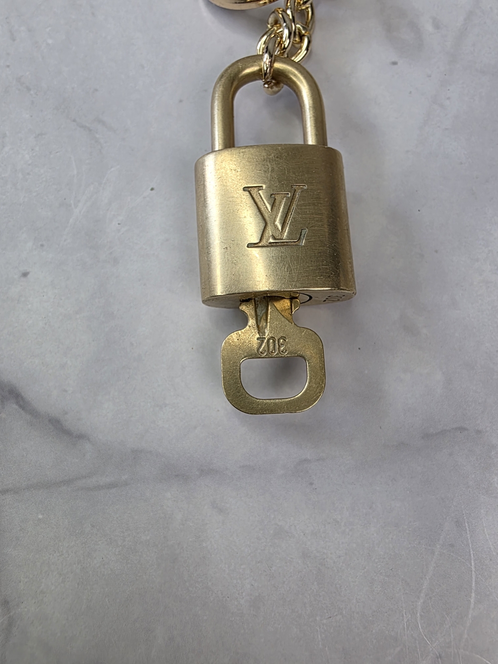 Louis Vuitton Lock & Key Keychain on Unbranded Handmade Charm Strap - Picture 4 of 6